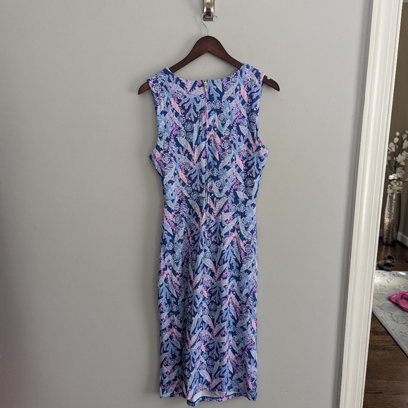 NEW Lilly Pulitzer Odella V-Neck Midi Dress 8 Star Gazing $188 - Picture 2 of 5
